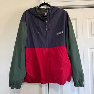 Chaps Ralph Lauren Vintage Men's Colorblock Jacket Red Blue Green Size XL
